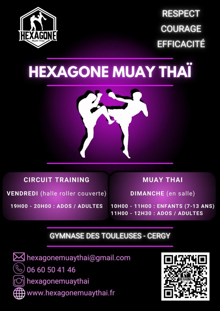 Affiche - Club de Muay Thaï basé à Cergy Pontoise (Val d'Oise)